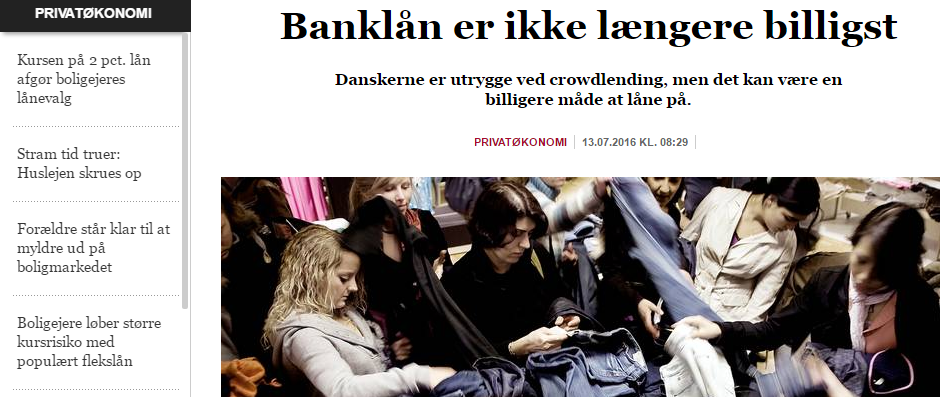 Finans.dk - crowdlending er billigst